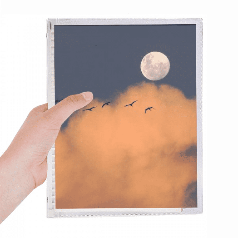 moon dark night clouds notebook loose diary refillable journal statiry