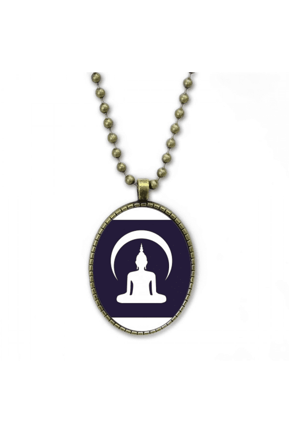 moon light shining knowledge necklace vintage chain bead pendant jewelry collection