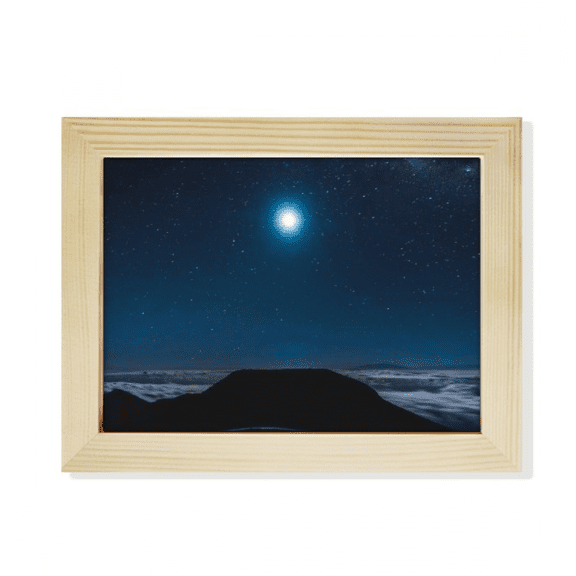 moon night desktop photo frame picture art decoration painting 6x8 inch
