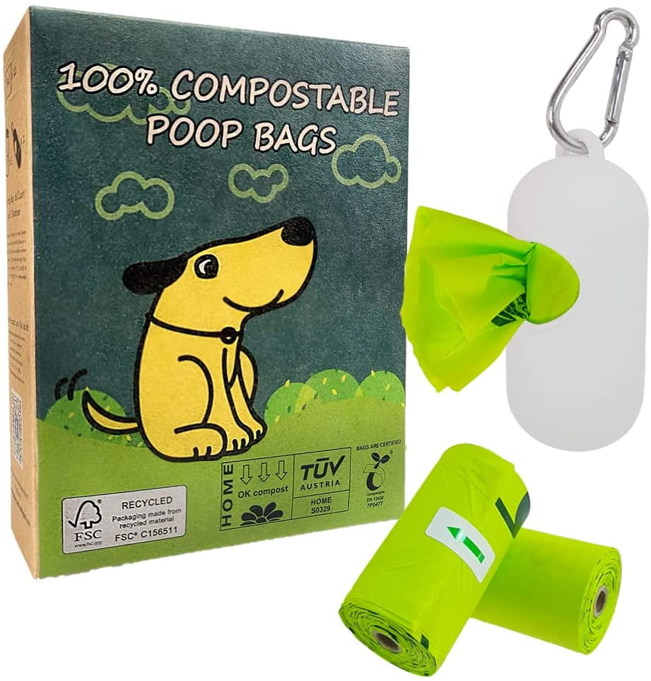 Bags On Board Dog Poop Bags, 9 x 14 Inches, 600 Count, Blue Bags