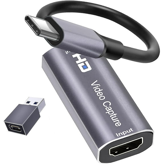 moopom 4k Video Capture Card with USB C Adapter