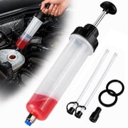moopom Automotive Fluid Extractor Pump, Oil Change Syringe with Hose, Manual Fuel Suction & Filler, Fluid Oil Change Evacuator (7 Oz./0.21 Qt./200 CC)