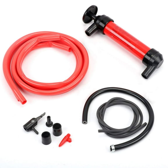 moopom Multi-Use Siphon Pump Fluid Transfer Pump, Portable Siphon Fuel Transfer Pump Kit for Gas Oil and Liquids