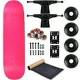 thumbnail image 1 of moose complete skateboard neon pink 7.75" black/black, 1 of 5