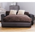 thumbnail image 1 of moots Premium Leatherette Pets Sofa, Espresso, X-Large, 1 of 9