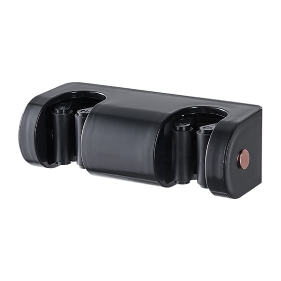 Mop Holder No-Drill Mop Holder Wall Mounted, Self-Adhesive Broom and Mop Gripper, Strong Load-Bearing Clip forCleaning Tools Storage () Broom Holder