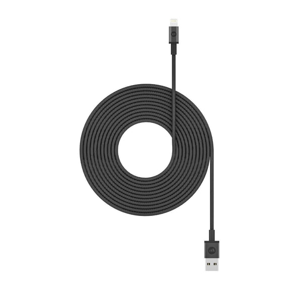 mophie Fast Charge USB-A cable with Lightning connector - 3M Cable - Black
