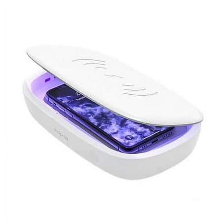 mophie - UV Sanitizer with Wireless Charging - White