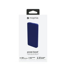 mophie Universal Battery Power Boost Portable Battery with USB-A and USB-C inputs, Boost 10K, Blue