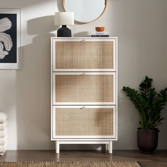 mopio Hannah Shoe Cabinet (White)