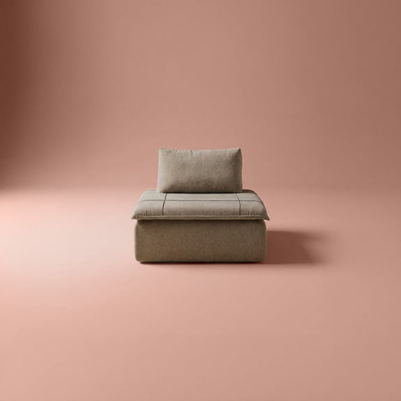 mopio Pooof Boneless Couch Armless Accent Modular Sofa with rotatable backrest