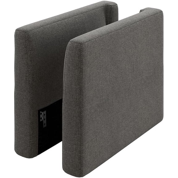 mopio Side Armrest Set for Modular Sectional Sofa Cloud Couch, A Pair of Armrests to Extend or Update Your Sofa, Modern Contemporary Module Piece for Living Room, Grey Fabric