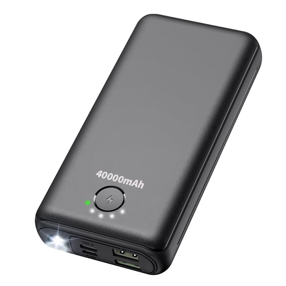 morfec 40000mAh Power Bank 22.5W Fast Charging, Portable Charger for LED Indicator, Travel Essential Battery Pack for iPhone Samsung, Camping
