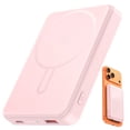 thumbnail image 1 of morfec Magnetic Portable Charger, Ultra Slim 12000mAh Magsafe Power Bank, PD 20W Fast Charging Wireless Battery Pack Compatible with iPhone 17/16/15/14/13 Series, Pink, 1 of 7