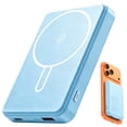thumbnail image 1 of morfec Magsafe Portable Charger, 12000mAh Magnetic Wireless Power Bank with 20W PD Fast Charging, Slim Wireless Battery Pack Compatible with iPhone 17/16/15/14/13 Series, Sky Blue, 1 of 7