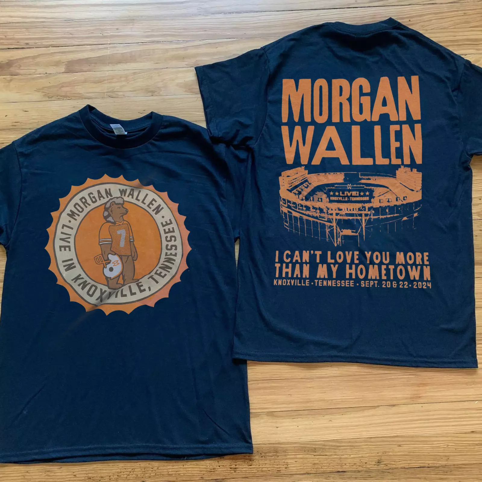 wallen neyland stadium tour september 2024 shirt knoxville TN