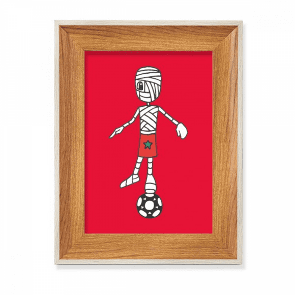 moroccan soccer sport desktop wooden photo frame display picture art painting multiple sets