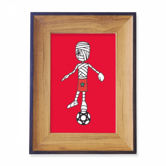 moroccan soccer sport photo frame exhibition display art desktop painting