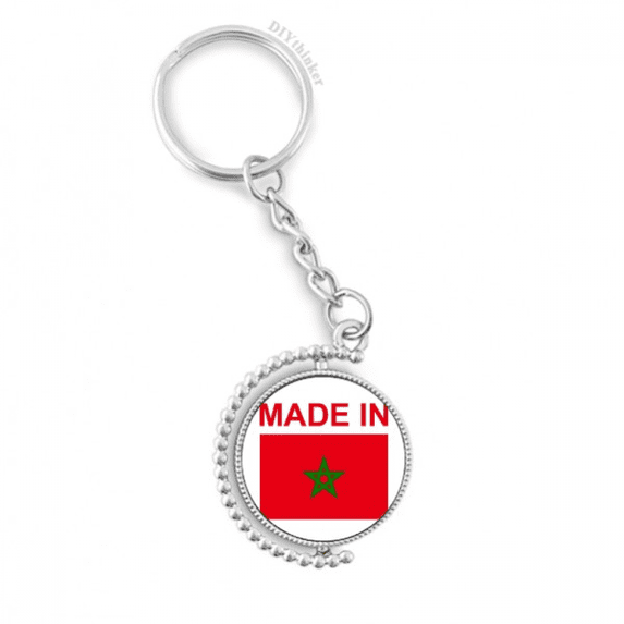 morocco country love rotatable keyholder disc accessories chain clip