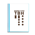 thumbnail image 1 of morse code hstly expressed point line book sheet protectors portfolio binder folder, 1 of 3