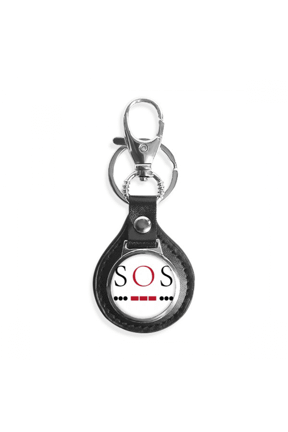 morse code rescue point line expression key link chain keyholder finder hook metal