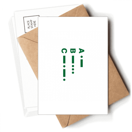 morse code two point line representation Postcards Envelopes Blank Note Cards Mailing