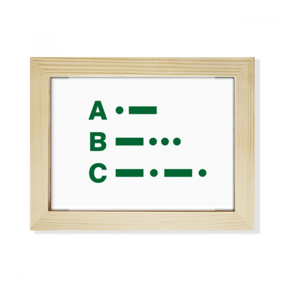 morse code two point line representation desktop photo frame picture art decoration painting 6x8 inch