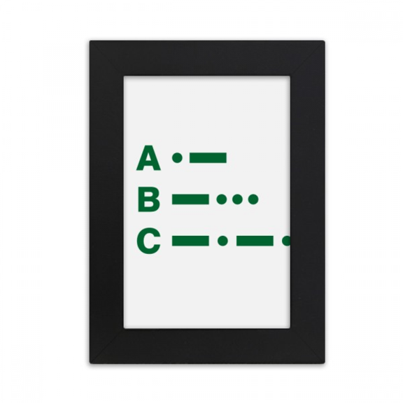 morse code two point line representation desktop photo frame picture display art painting exhibit