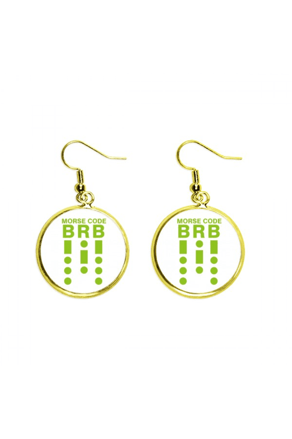 morse's code will back art deco fashion earring dangle en drop earring jewelry woman