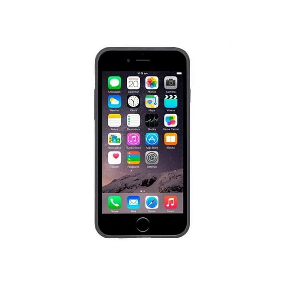 moshi iGlaze Napa - Back cover for cell phone - vegan leather - onyx black