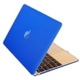 thumbnail image 1 of mosiso new macbook 12 inch case, ultra slim smooth matte finish hard shell see through protective cover for macbook 12" with retina display a1534 (2016 / 2015 newest version), blue, 1 of 4