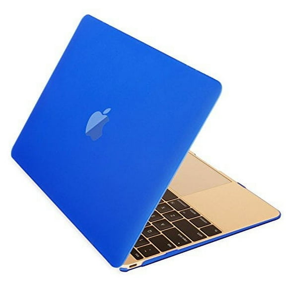 mosiso new macbook 12 inch case, ultra slim smooth matte finish hard shell see through protective cover for macbook 12" with retina display a1534 (2016 / 2015 newest version), blue