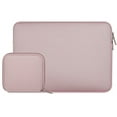 thumbnail image 1 of mosiso water repellent lycra sleeve bag cover for 14-15 inch 2017 / 2016 new macbook pro with touch bar a1707, notebook computer ultrabook with small case, baby pink, 1 of 6
