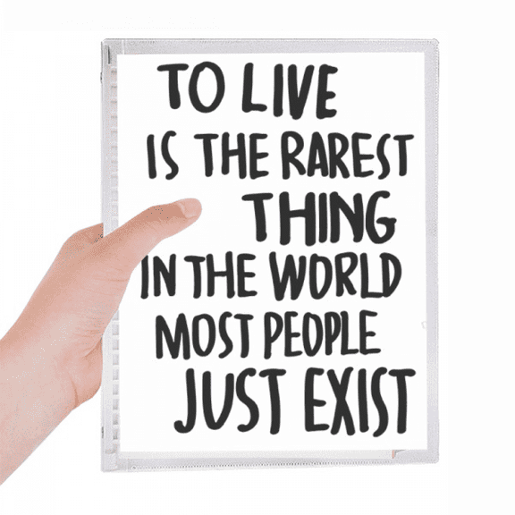 most people just exist quote notebook loose diary refillable journal statiry