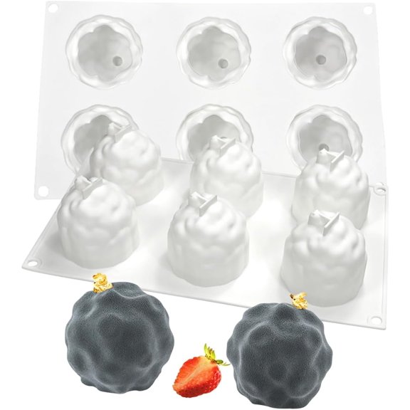 mostsom 3D Hamster Shape Silicone Mold Cake Baking Molds for Dessert Cake Mousse Heart Shape Molds for Making Handmade Soap Making Chocolate Mould (E_ Earth Moon)