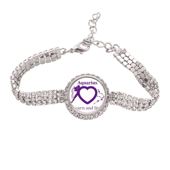 motivation constellation love tennis chain anklet bracelet diamond jewelry
