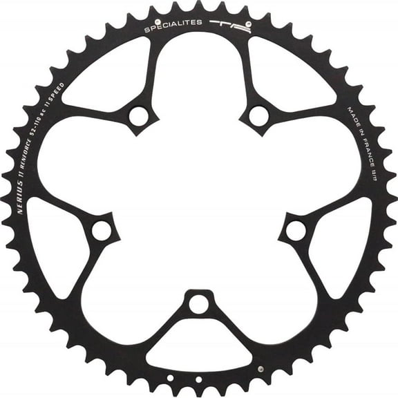 motodak Spcialits TA Nerius 11 Speed Campagnolo Compact 110pcd Offset Chainring Outer 51t Bla