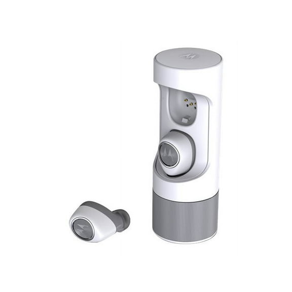 Motorola VerveOnes - Music Edition - earphones with mic - in-ear - Bluetooth - wireless - gray, white