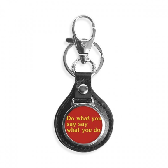 motto make word come true key link chain keyholder finder hook metal