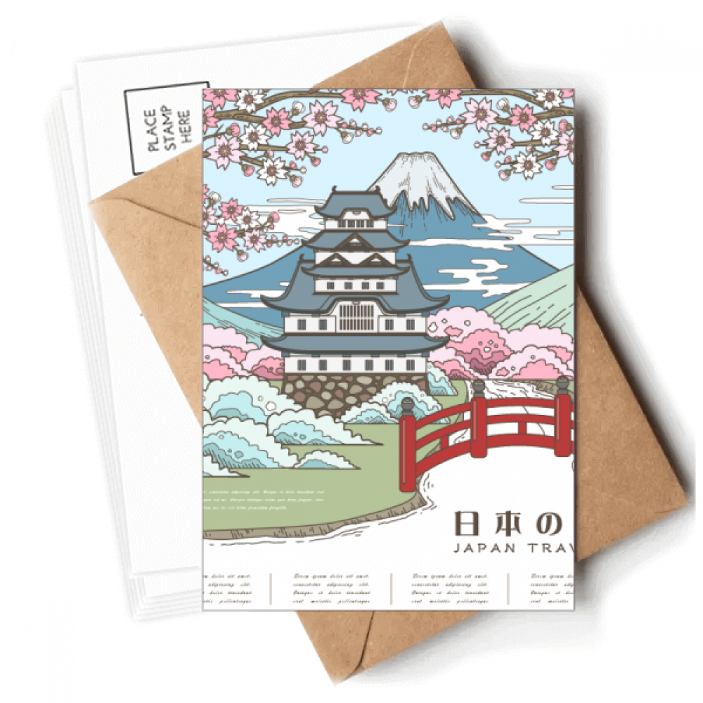 mount  japan ukiyo-e Postcards Envelopes Blank Note Cards Mailing