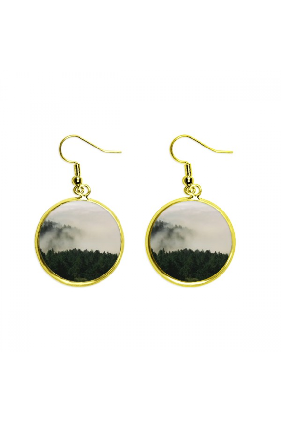 mountain fog cloud earring dangle en drop earring jewelry woman