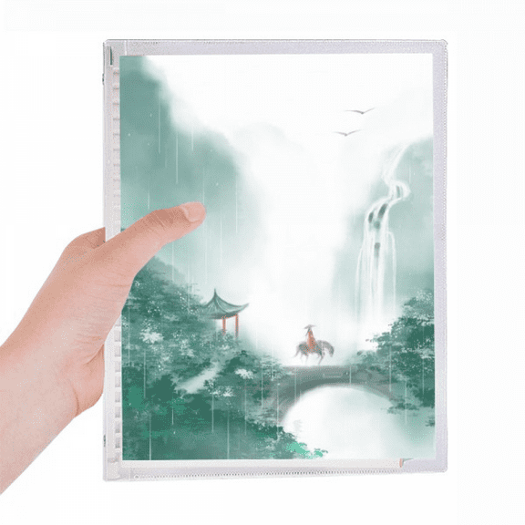 mountain rain mo chinese watercolor notebook loose diary refillable journal statiry