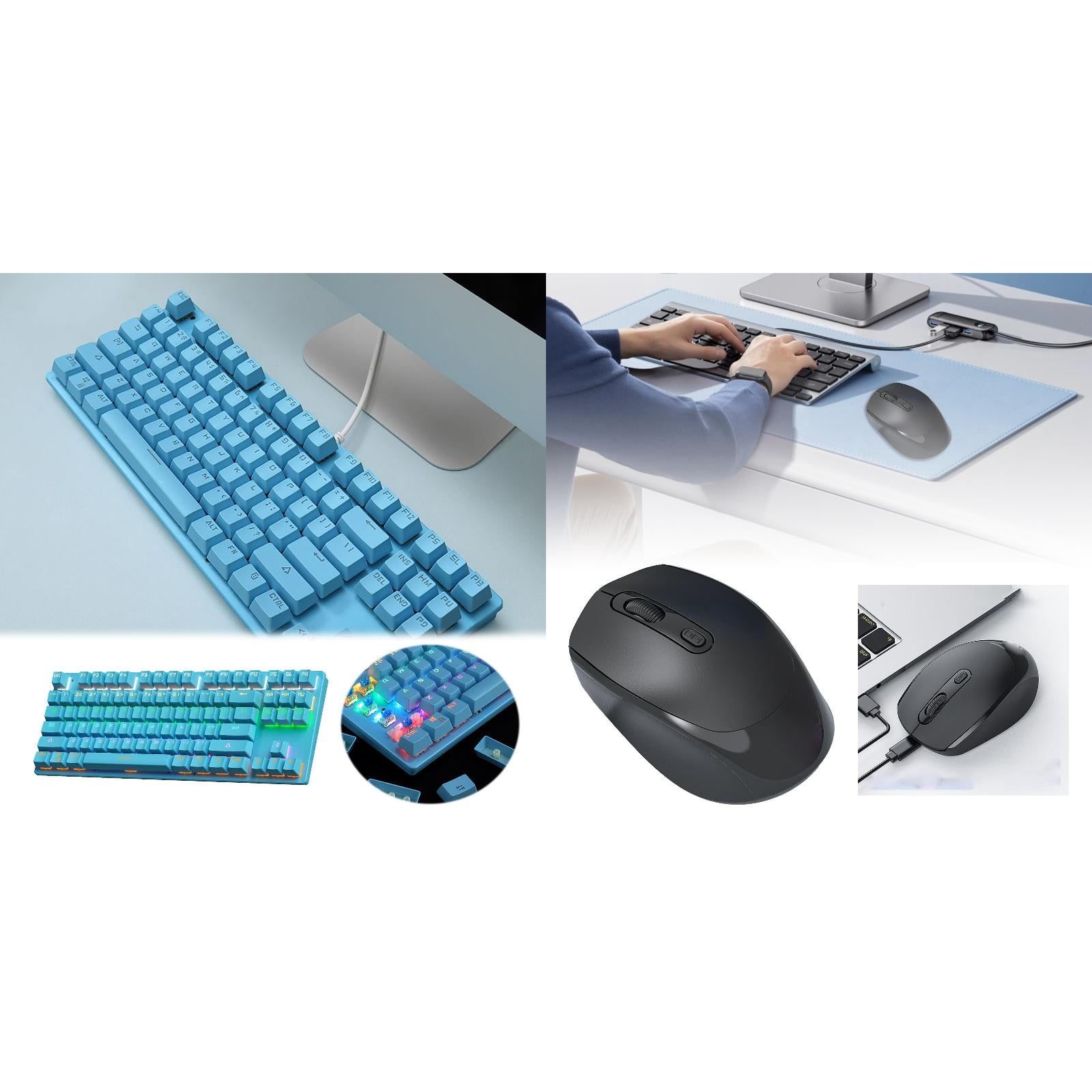 mouse and keyboard combo gaming PC/Mac Computer and Laptop Compatible