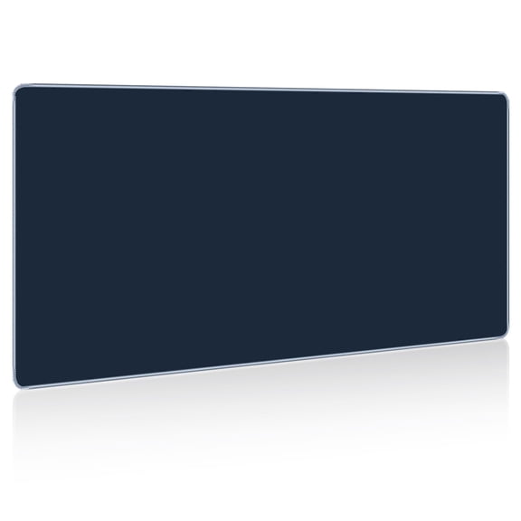 Simple Beige Desk Pad, Thin Large Mouse Pad Non-Slip Base Office Desk Mat,31.5"x11.8" Navy blue