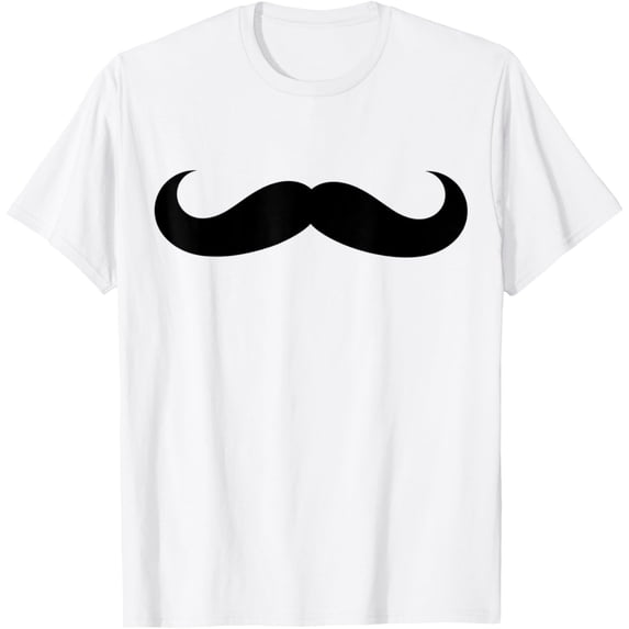 moustache Costume T-Shirt men and women can wear, black, white, gifts