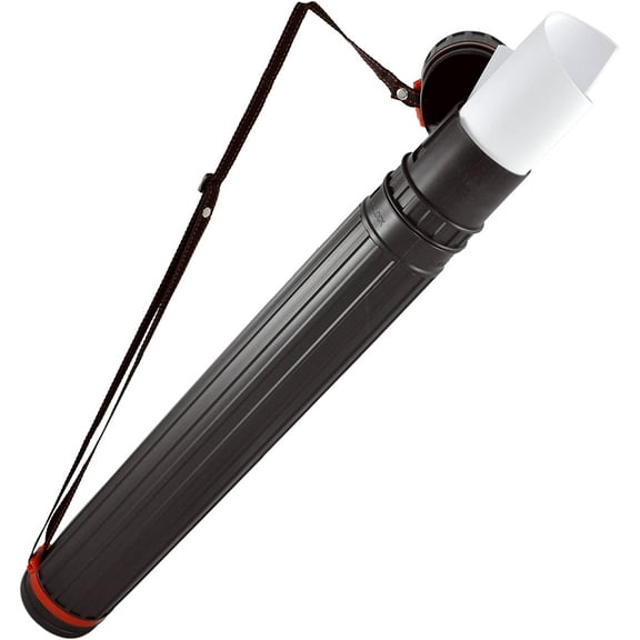 movtotop 4 x 25"-40 Black Waterproof Telescoping Art Tube with Shoulder Strap