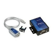 moxa uport 1150 usb to 1-port rs-232/422/485 serial converter, 921.6kbps, 15kv esd protection, mini db9f-to-tb