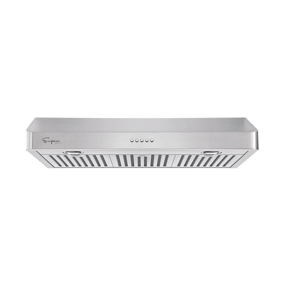 mpava 30 In. 500 CFM Ducted Under Cabinet Range Hood with Push Button Controls