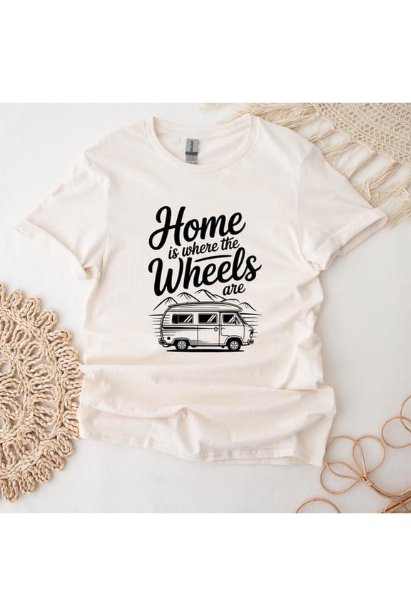 mpervan T-Shirt For Van Lovers mpervan Gift Van Shirt For Birthday Gift - Home Is Where The Wheels Are