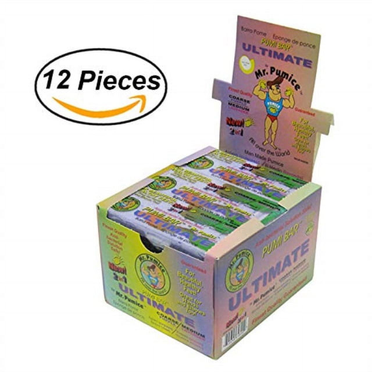 mr. pumice ultimate pumi bar (12count display box) 2in1 callus